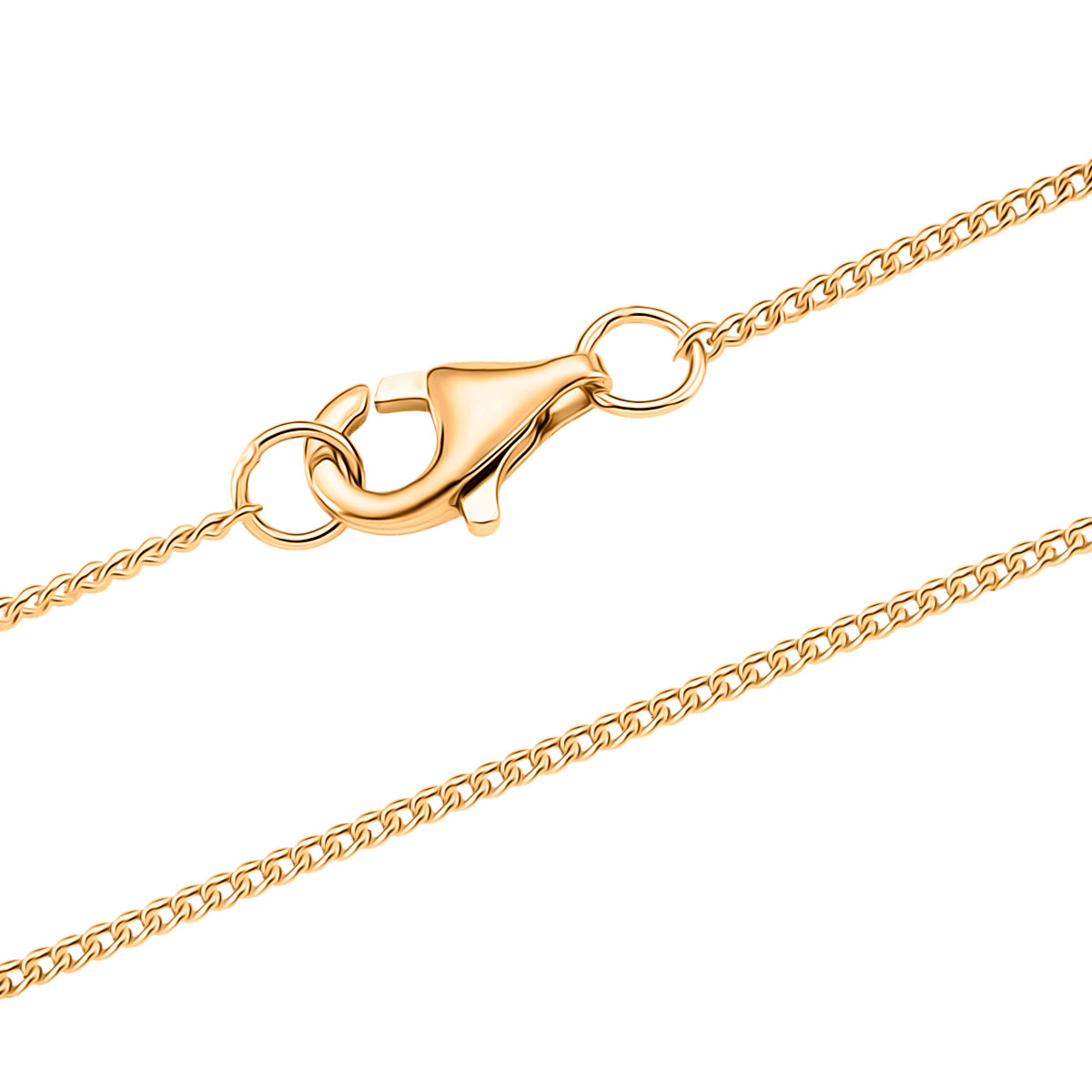 GRA Certified (D-VVS1) Moissanite Solitaire Pendant with Chain (Size 18) in Yellow Gold Plated Sterling Silver 1.00 Ct. V32515028 6
