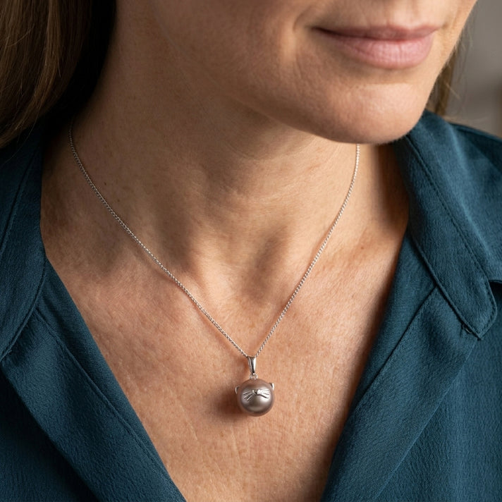 D'Joy - Premium Multi Color Edison Pearl (12-13mm) Ball Drop Pendant with Chain (Size 18) in Rhodium Overlay Sterling Silver 13.50 Ct. 4488540 2