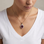 10K Yellow Gold,  Colour Change Garnet,  Lab Grown Diamond Pendant with Chain (Size 18) 2.92ct  Gold Wt. 3.18 Gms  2.920  Ct._4489298_2