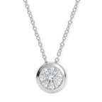 Royal Bali Collection - D'Joy Moissanite Solitaire Pendant in Platinum Overlay Sterling Silver with Chain (Size 20) 2.50 Ct._4489893