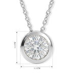 Royal Bali Collection - D'Joy Moissanite Solitaire Pendant in Platinum Overlay Sterling Silver with Chain (Size 20) 2.50 Ct._4489893_4