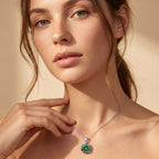 10K White Gold,  Lab Grown Green Diamond Pendant with Chain (Size 20) 2.00ct  Gold Wt. 2.75 Gms  2.000  Ct._4490453_1