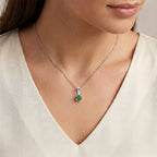 10K White Gold,  Lab Grown Green Diamond Pendant with Chain (Size 20) 2.00ct  Gold Wt. 2.75 Gms  2.000  Ct._4490453_2