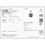 10K White Gold,  Lab Grown Green Diamond Pendant with Chain (Size 20) 2.00ct  Gold Wt. 2.75 Gms  2.000  Ct._4490453_6