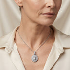 Luxuriant - Lab Grown Diamond (SI/G-H) Pendant with Chain (Size 20) in Rhodium Overlay Sterling Silver 2.00 Ct._4490983_1