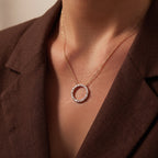 Luxuriant - Lab Grown Diamond (SI/G-H) Circular Pendant with Chain (Size 20) in 18K Vermeil Yellow Gold Plated Sterling Silver 1.00 Ct._4493050_1