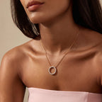 Luxuriant - Lab Grown Diamond (SI/G-H) Circular Pendant with Chain (Size 20) in 18K Vermeil Yellow Gold Plated Sterling Silver 1.00 Ct._4493050_4