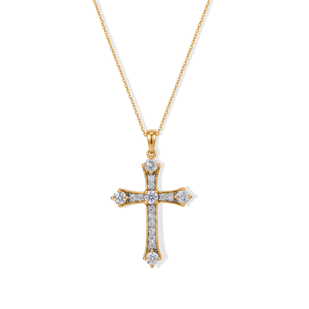 Moissanite Pendant with Chain (Size 20)  Sterling Silver 0.36 ct  Silver Wt. 6.2 Gms  1.560  Ct._4494072