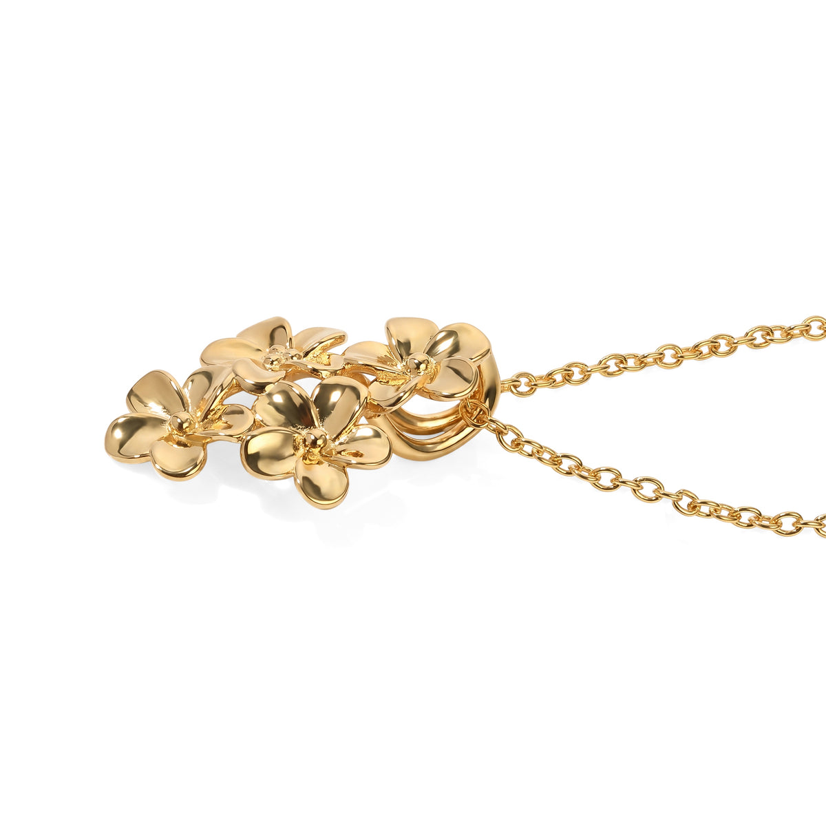 EverTrue Bronzella Collection - Floral Drop Pendant with Chain (Size 20) in 18K Gold Plating V32579200 4
