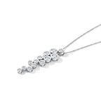 Moissanite Pendant with Chain (Size 20) in Rhodium Overlay Sterling Silver 1.67 ct  Silver Wt. 5.6 Gms  2.531  Ct._4495640_3