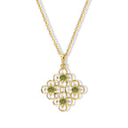 D'Joy - Peridot Pendant in Yellow Gold Plated Sterling Silver with Chain (Size 20)_4498368