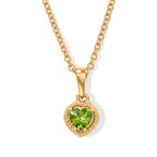 D'Joy - Peridot Pendant in Yellow Gold Plated Sterling Silver with Chain (Size 20)_4498388