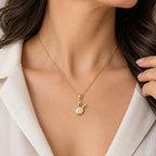 D'Joy - Moissanite Solitaire Pendant with Chain (Size 18) in Yellow Gold Plated Sterling Silver 1.65 Ct._4498697_1