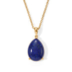 EverTrue - Lapis Lazuli Pendant in Yellow Gold Plated Sterling Silver with Chain (Size 20) 10.80 Ct._4500837