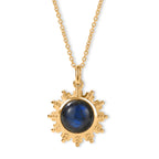 EverTrue - Labradorite Solitaire Pendant with Chain (Size 20) in Yellow Gold Tone 7.00 Ct._4501557