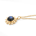 EverTrue - Labradorite Solitaire Pendant with Chain (Size 20) in Yellow Gold Tone 7.00 Ct._4501557_3