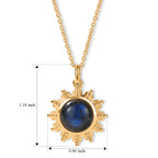 EverTrue - Labradorite Solitaire Pendant with Chain (Size 20) in Yellow Gold Tone 7.00 Ct._4501557_4