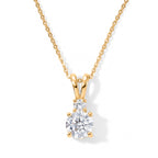 Luxuriant - SGL Certified Lab Grown Diamond (SI/G-H) Pendant with Chain (Size 20) in 18K Vermeil Yellow Gold Plated Sterling Silver 1.15 Ct._4501788