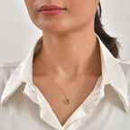 Natural Green Apatite Pendant with Torn Chain 19DC (Size 20)  Sterling Silver  0.750  Ct._4502485_1
