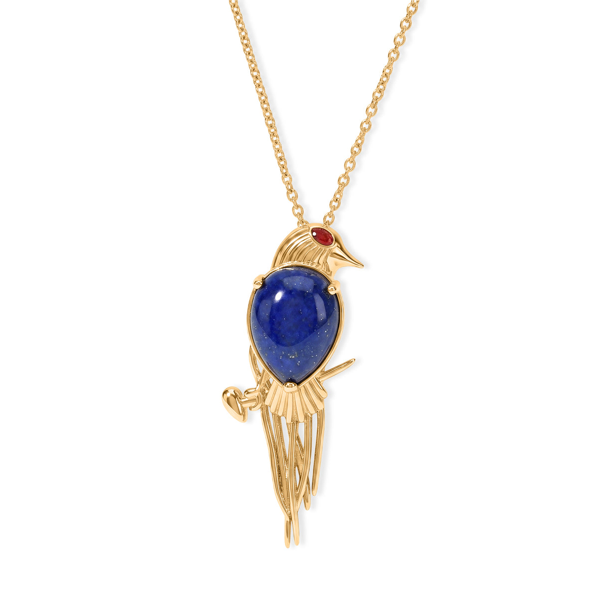 EverTrue - Lapis Lazuli Pendant with Chain (Size 20) in Yellow Gold Tone 10.20 Ct. 4503005 0