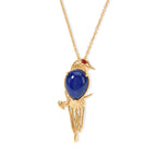 EverTrue - Lapis Lazuli Pendant with Chain (Size 20) in Yellow Gold Tone 10.20 Ct._4503005