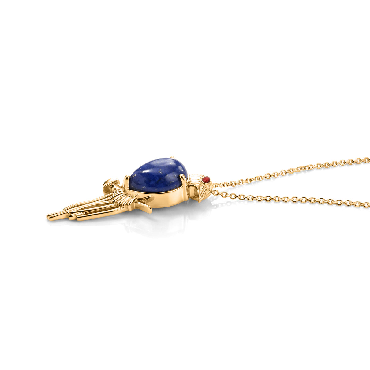 EverTrue - Lapis Lazuli Pendant with Chain (Size 20) in Yellow Gold Tone 10.20 Ct. 4503005 2