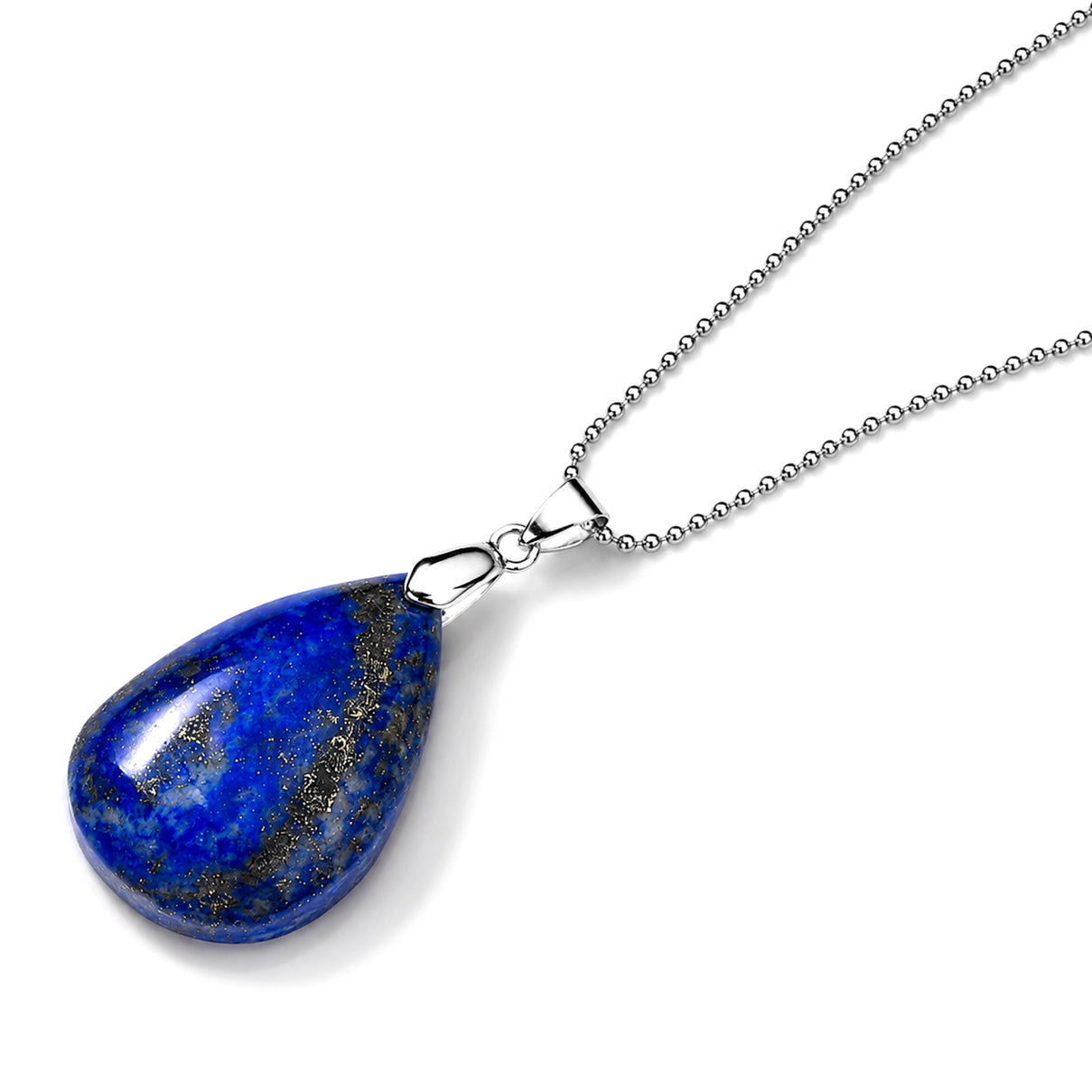 Lapis Lazuli Drop Pendant with Chain (Size 20) 55.00 Ct. 4503551 3