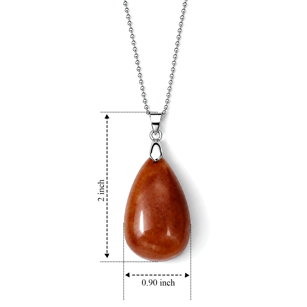 Quartzite Drop Pendant with Chain (Size 20) 55.00 Ct._4503567_4