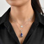 Lapis Lazuli Pendant with Chain (Size 20) Stainless Steel  10.000  Ct._4504158_2