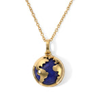 EverTrue - Lapis Lazuli Pendant with Chain (Size 20) in Yellow Gold Tone 10.80 Ct._4504792