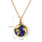 EverTrue - Lapis Lazuli Pendant with Chain (Size 20) in Yellow Gold Tone 10.80 Ct._4504792_4