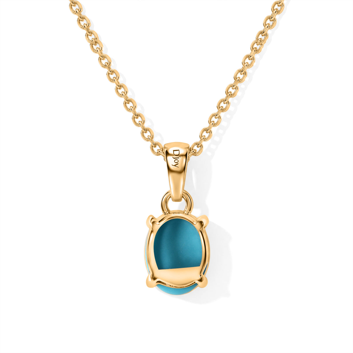 Blue Turquoise Pendant with Chain (Size 20) Mix Metal  1.200  Ct. 4505033 4