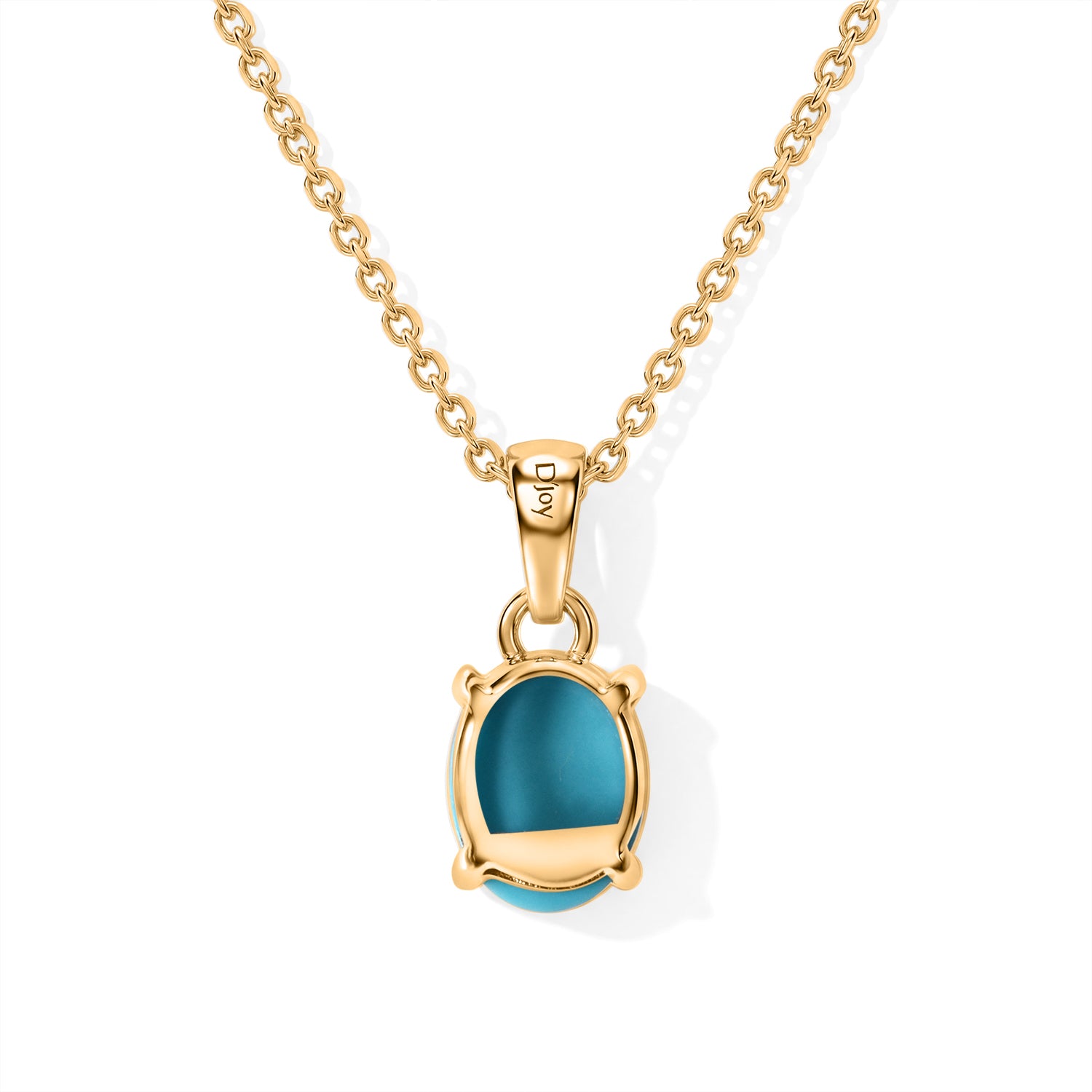 Blue Turquoise Pendant with Chain (Size 20) Mix Metal  1.200  Ct. 4505033 4