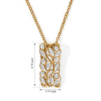 EverTrue - Natural White Diamond Pendant with Chain (Size 20) in Yellow Gold Tone_4505144_4