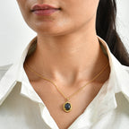EverTrue - Labradorite Solitaire Pendant with Chain (Size 20) in Yellow Gold Tone 5.40 Ct._4505345_1