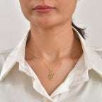 Natural Green Apatite Pendant with Chain (Size 20) in 18K YG Plating Sterling Silver 0.21 ct  0.630  Ct._4506598_1