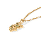 Natural Green Apatite Pendant with Chain (Size 20) in 18K YG Plating Sterling Silver 0.21 ct  0.630  Ct._4506598_3