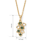 Natural Green Apatite Pendant with Chain (Size 20) in 18K YG Plating Sterling Silver 0.21 ct  0.630  Ct._4506598_4