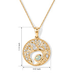 D'Joy - Ethiopian Opal & White Zircon Pendant with Chain (Size 20) in Yellow Gold Plated Sterling Silver_4506917_4