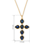 EverTrue - Labradorite Cross Pendant with Chain (Size 20)  7.86 Ct._4506987_4