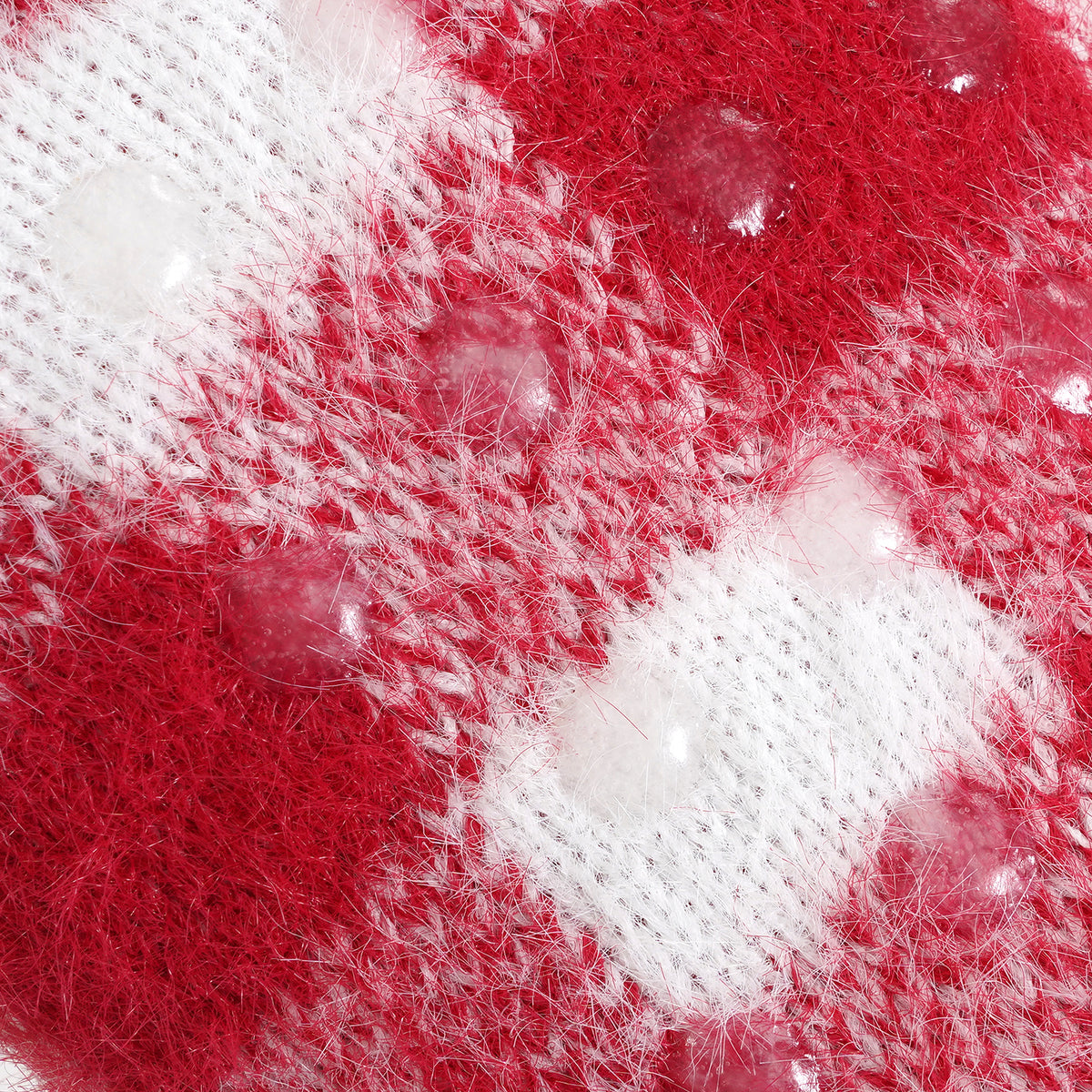 LIVMORE 2-Piece Bamboo Towel &amp; Sherpa Fleece Checked Socks Christmas Gift Set - Red &amp; White 4507710 5