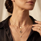 D'Joy - Kyanite & White Zircon Pendant with Chain (Size 20) in Yellow Gold Plated Sterling Silver 1.24 Ct._4508074_2