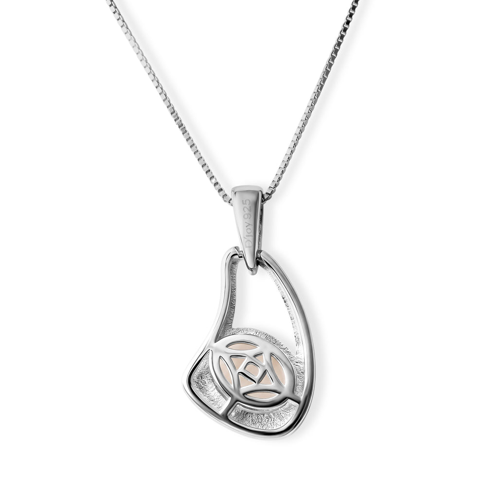 D'Joy - Ethiopian Opal Solitaire Pendant in Platinum Overlay Sterling Silver with Chain (Size 20)_4508533_2