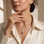 Lucy Q - African Ruby Solitaire Drop Pendant with Chain (Size 20) in Platinum Overlay Sterling Silver 2.08 Ct._4508575_2