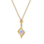 D'Joy - Ethiopian Opal Solitaire Pendant in Yellow Gold Plated with Chain (Size 20)_4509983