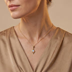 D'Joy - Ethiopian Opal Solitaire Pendant in Yellow Gold Plated with Chain (Size 20)_4509983_1