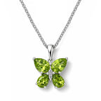Luxuriant - Peridot & Lab Grown Diamond (SI/G-H) Pendant in Platinum Overlay Sterling Silver with Chain (Size 20) 2.40 Ct._4510662