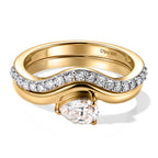 D'Joy Set of 2 - Moissanite Stackable Ring in 18K Vermeil Yellow Gold Plated Sterling Silver_4512354_3