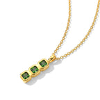 Natural Chrome Diopside Pendant with Chain (Size 20) Mix Metal  1.050  Ct._4514077_3