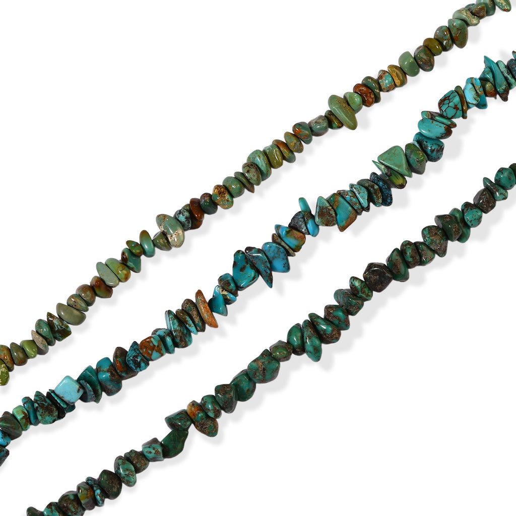 Set of 3 - Blue Turquoise & Green Turquoise Necklace (Size - 28) 560.00 Ct._4514252_3